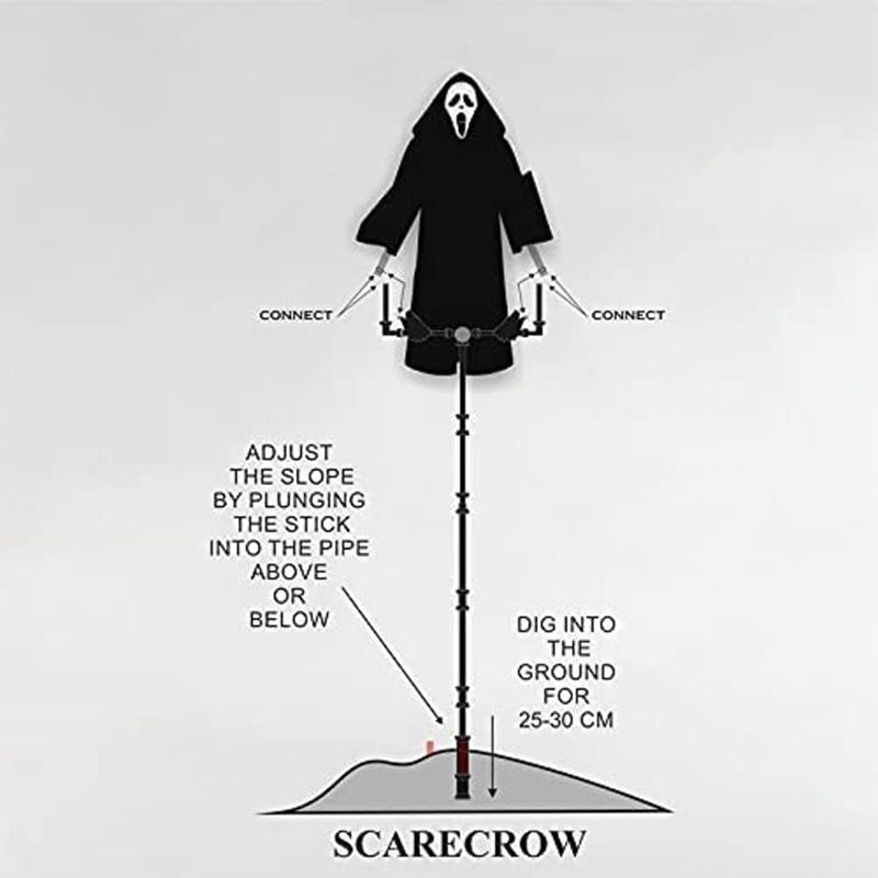 Halloween Ghostface Scarecrow 💀