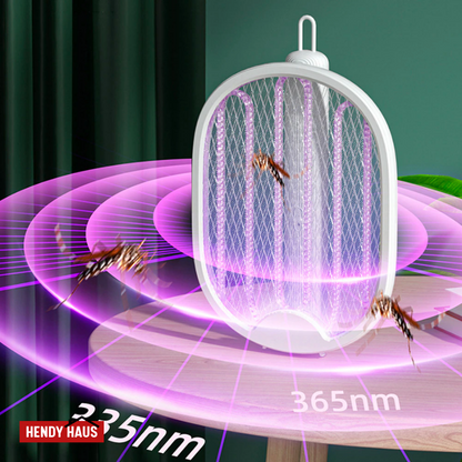 3-in-1 Foldable Mosquito Racket Lamp